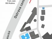 Matoucí mapa areálu - Barcamp Ostrava 2016