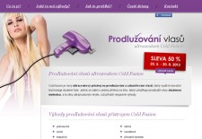 Web Prodlužování vlasů ultrazvukem