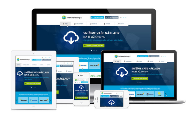 Responzivní flat design - Softwarehosting