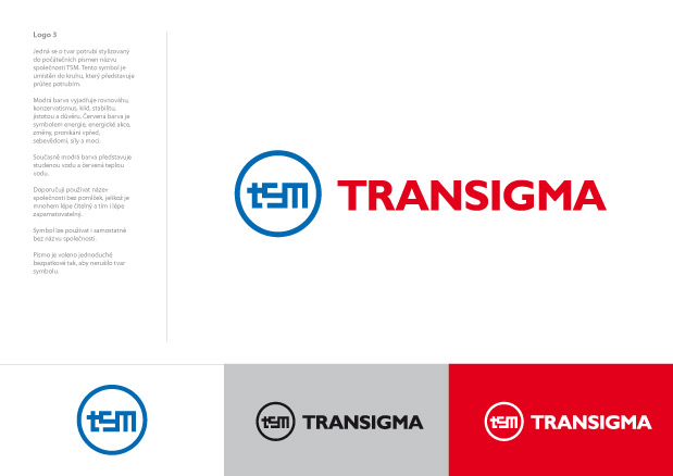 Grafický návrh loga Transigma