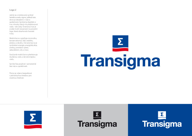 Grafický návrh loga Transigma
