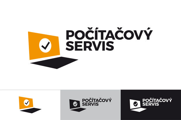 Grafický návrh loga Počítačový servis - redesign